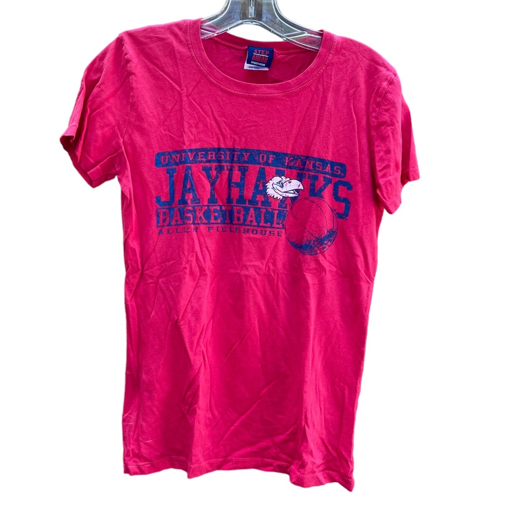 Step Ahead Sportswear KU Jayhawks Allen Fieldhouse Ladies Cut Tee Size Large
